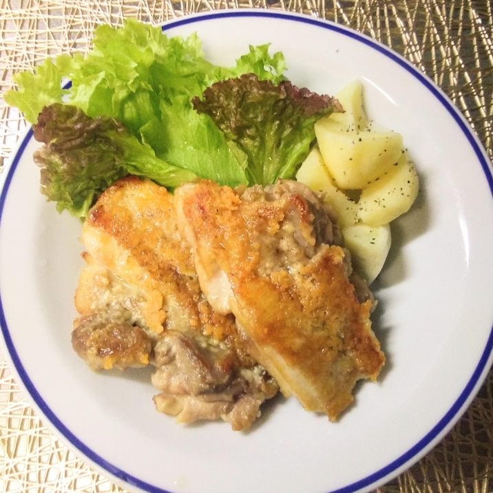 夕食に☆鶏もも肉のパルメザンチーズ焼き